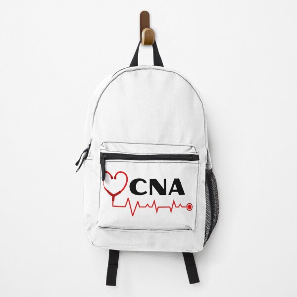 Item preview, CNA Nurse Assistant with stethoscope heartbeat (black text)- CNA Certified Nurse Assistant designed and sold by CaitU.