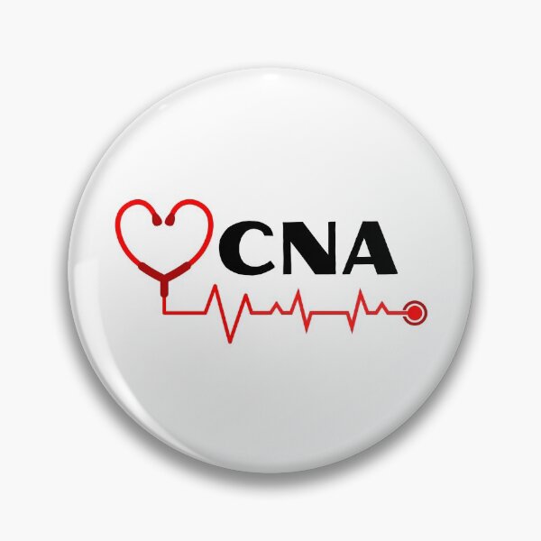 Item preview, CNA Nurse Assistant with stethoscope heartbeat (black text)- CNA Certified Nurse Assistant designed and sold by CaitU.