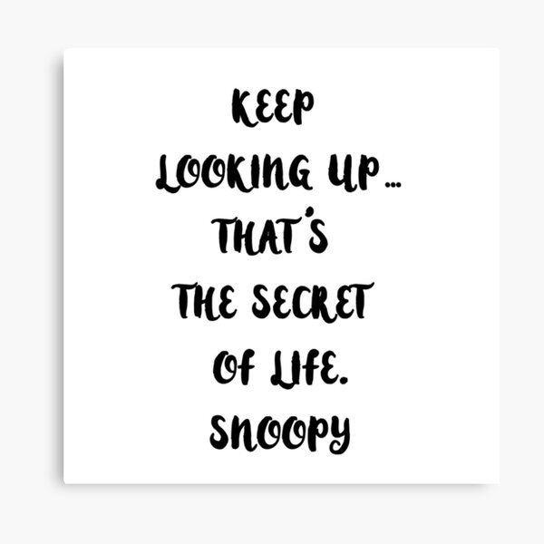 Snoopy Quote Canvas Prints Redbubble