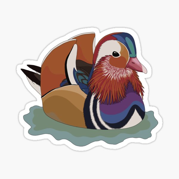 Item preview, Mandarin Duck - Aix galericulata designed and sold by Cat Da Rocha.