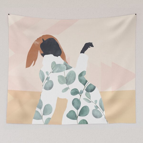 Artikelvorschau, Abstract Modern Girl #modernart #colourful entworfen und verkauft von MerleCallesen.
