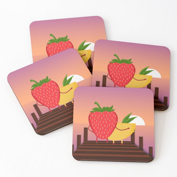 Item preview, Hug Day- 12th Feb- Sunset with Strawberry and Lemon designed and sold by YourSpace8.