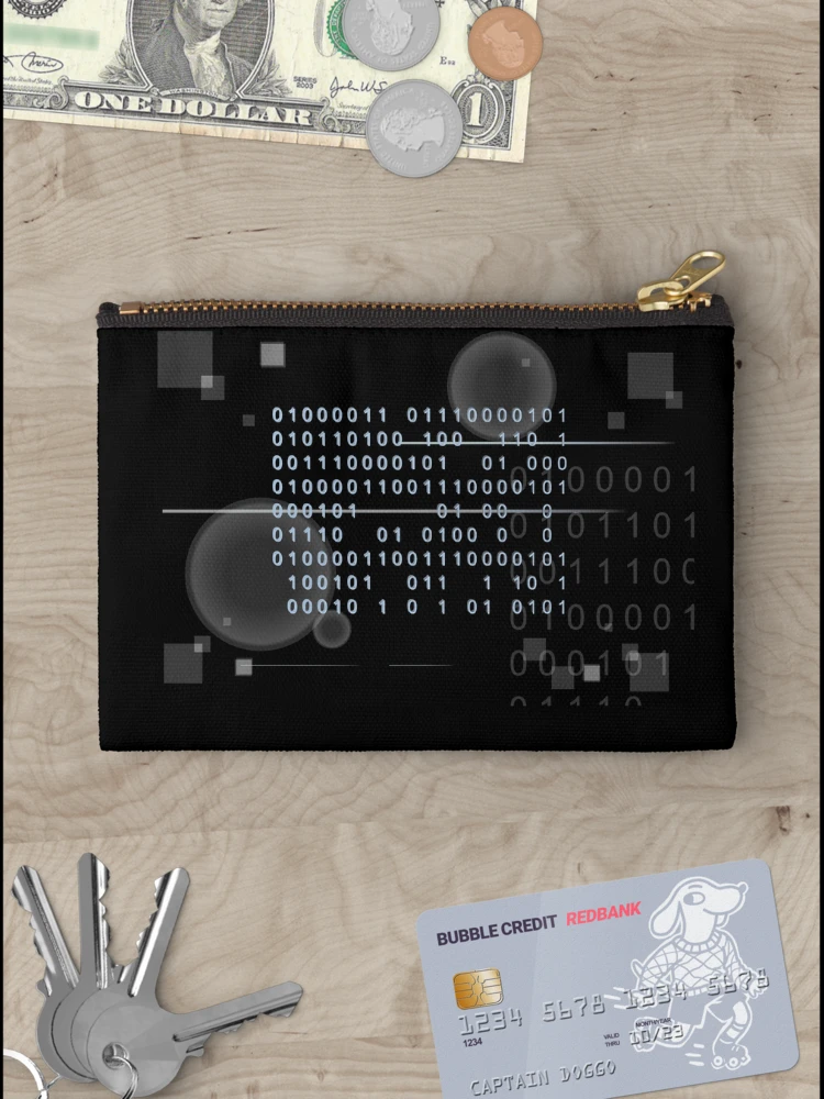 Thumbnail 3 of 4, Zipper Pouch, Programming Code Background designed and sold by artado.