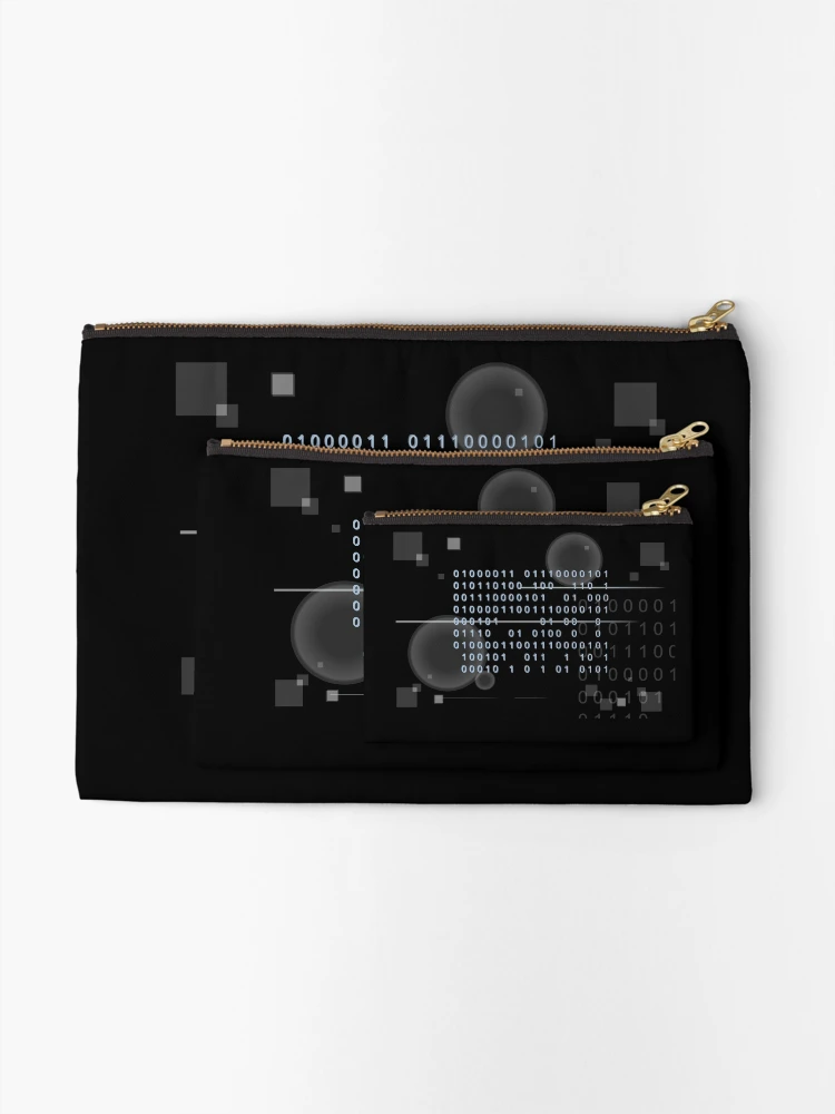 Thumbnail 2 of 4, Zipper Pouch, Programming Code Background designed and sold by artado.