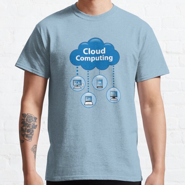Tops T Shirt Women computer science big data cloud computing Humor White  Custom Female Tshirt