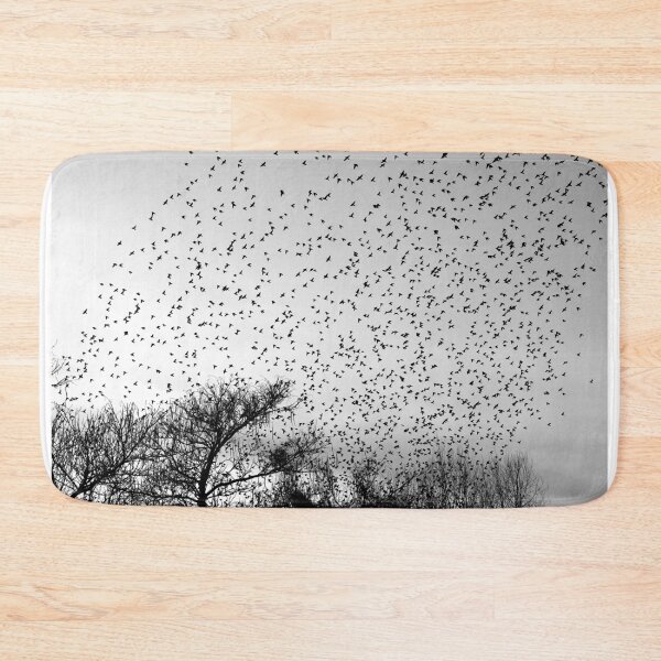 Item preview, starling murmuration b/w large file  designed and sold by distracted.