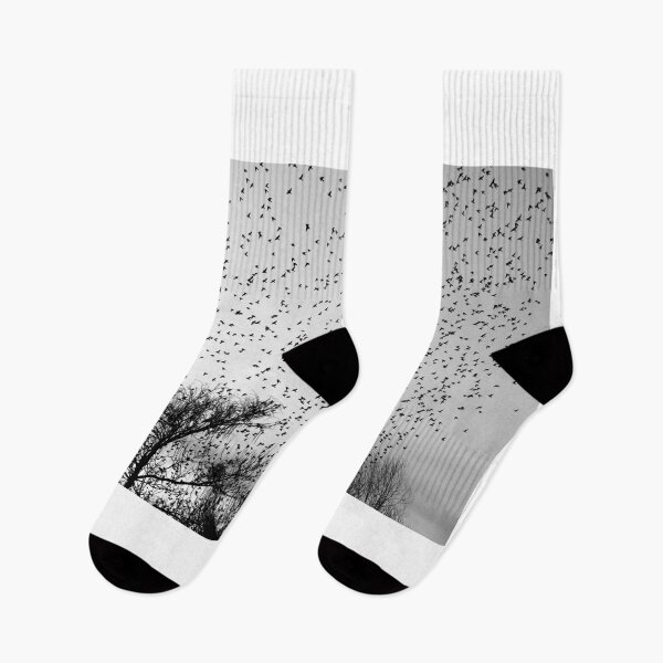 Item preview, starling murmuration b/w large file  designed and sold by distracted.