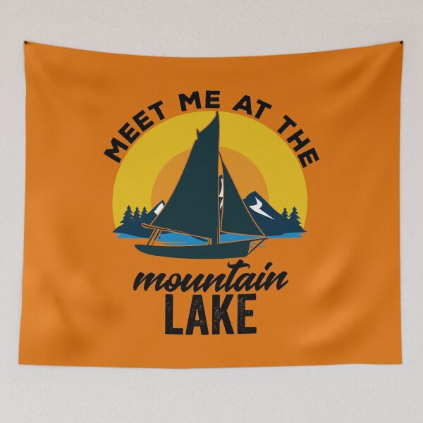 Item preview, Meet me at the mountain lake-summer lakes. designed and sold by DesignedBySnip.
