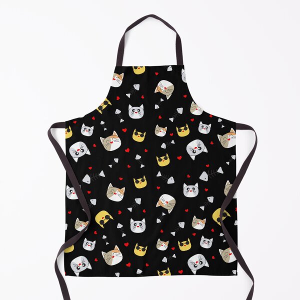 Item preview, Cat Face Black Pattern designed and sold by uranus-art.
