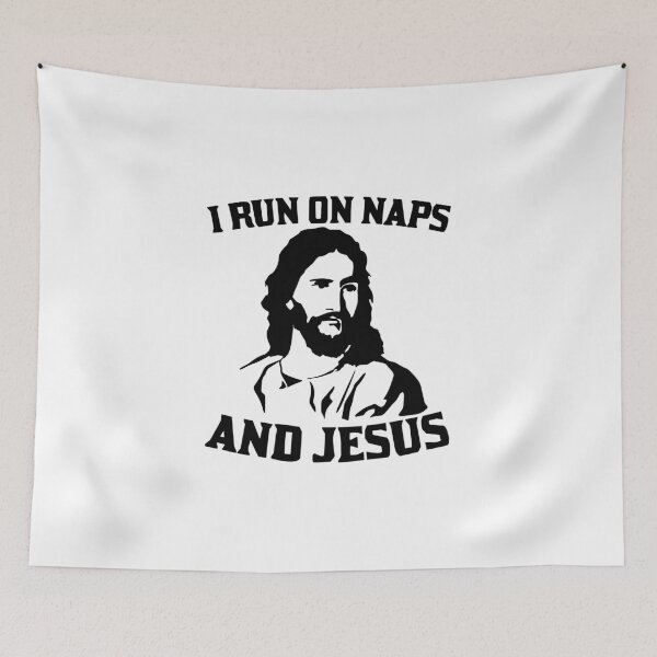 Item preview, I Run On Naps And Jesus designed and sold by verdecuddly.