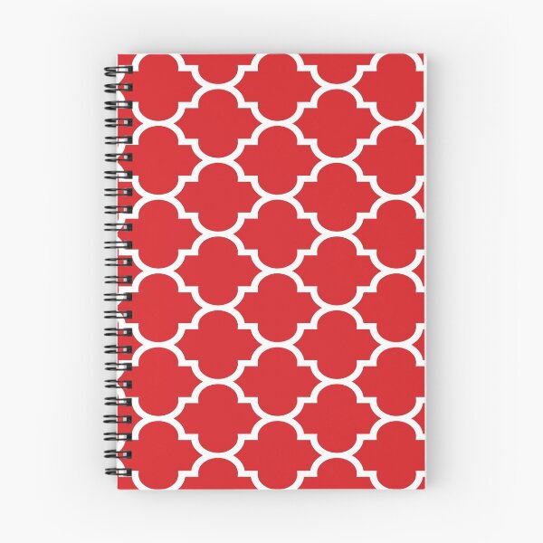 Item preview, Red Quatrefoil Pattern designed and sold by pentagonixmedia.