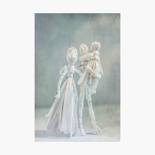 corn doll family Photographic Print