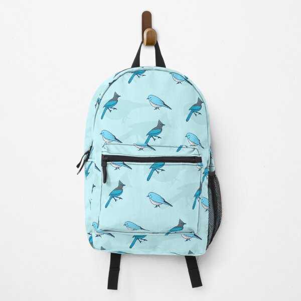 Item preview, Colorful blue birds pattern designed and sold by ArendDesigns.