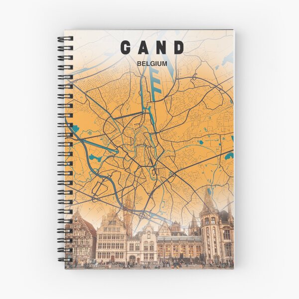 Item preview, Ghent belgium map designed and sold by PostersProf1.