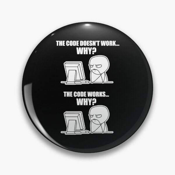 Item preview, Retro Funny Programmer - Code Works Why Meme Tee designed and sold by CTankdesign.