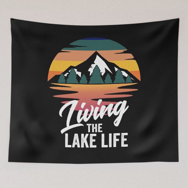 Item preview, Living the lake life-summer lakes. designed and sold by DesignedBySnip.