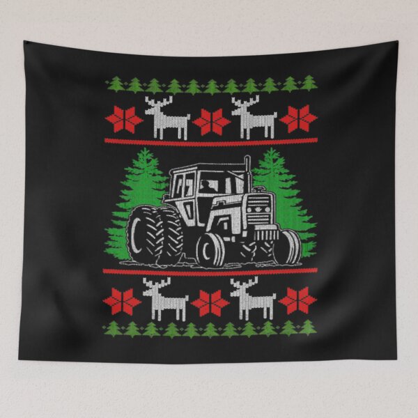 Item preview, Tractor Farmer Ugly Christmas designed and sold by ClamenTaon.