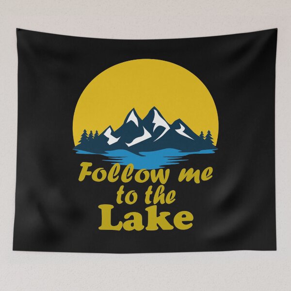 Item preview, Follow me to the lake-summer lakes. designed and sold by DesignedBySnip.