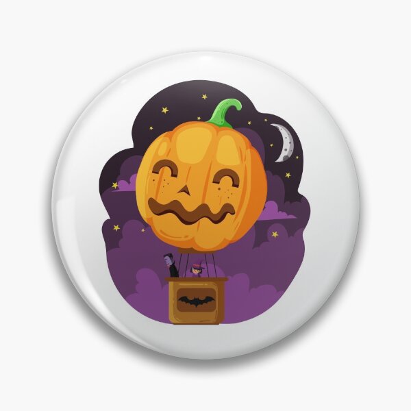 Item preview, Halloween Pumpkin Face Hot air balloon  designed and sold by Emil1993.
