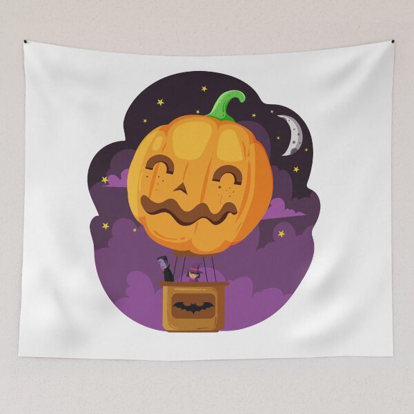 Item preview, Halloween Pumpkin Face Hot air balloon  designed and sold by Emil1993.
