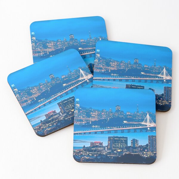 Item preview, San Francisco Skyline at Night designed and sold by Sofia-Draws.