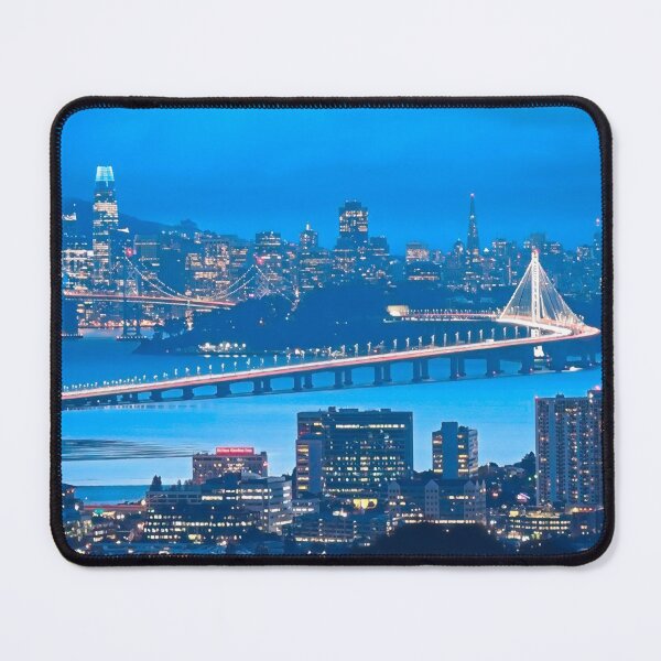 Item preview, San Francisco Skyline at Night designed and sold by Sofia-Draws.