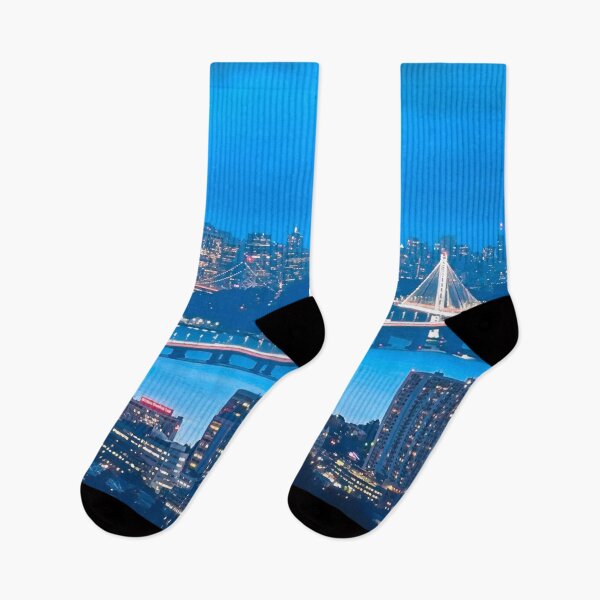Item preview, San Francisco Skyline at Night designed and sold by Sofia-Draws.