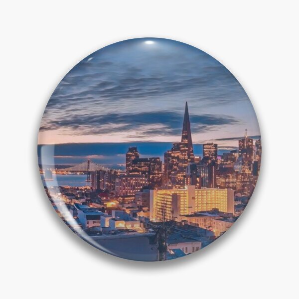 Item preview, San Francisco City Skyline at Night designed and sold by Sofia-Draws.