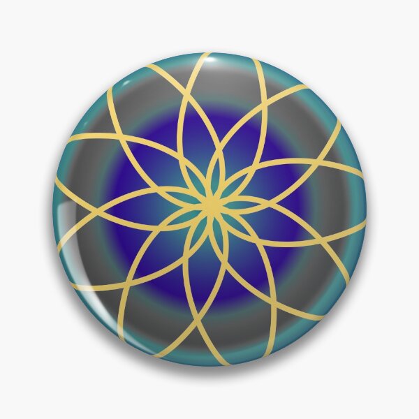 Item preview, Blue and yellow mandala typical of India designed and sold by Martapp.