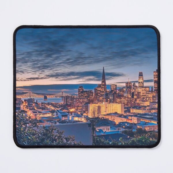 Item preview, San Francisco City Skyline at Night designed and sold by Sofia-Draws.