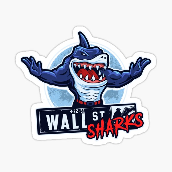 Wall Street Sharks Sticker