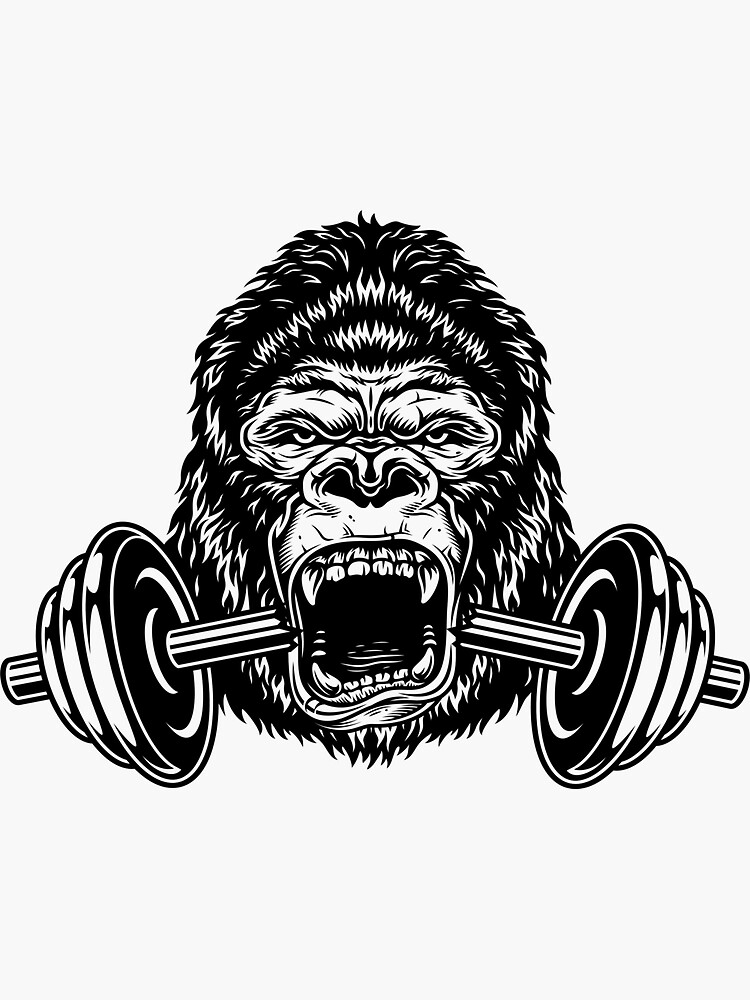 Ferocious Gorilla, Gym, Workout, Bodybuilder, Fitness Crossf