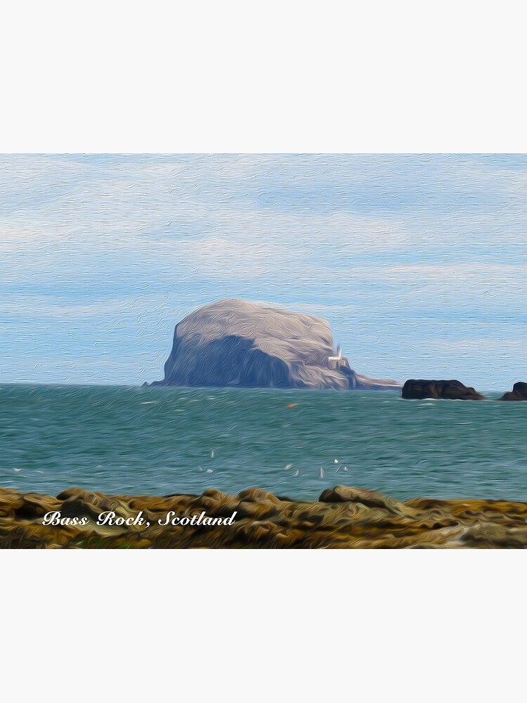 Thumbnail 2 of 2, Postcard, Bass Rock, Scotland - Oil designed and sold by hereandback.