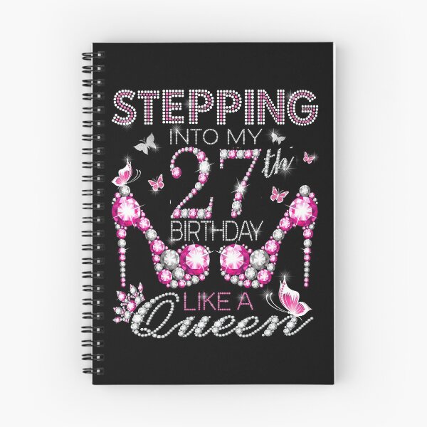 Item preview, Stepping Into My 27th Birthday Like A queen  27th birthday Gift Birthday boss Stepping Into My Birthday gift Like A Boss designed and sold by jojocat90.