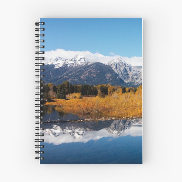 Item preview, Autumn Forest View Near Blue Lake with Snowy Mountains designed and sold by BerryCats.