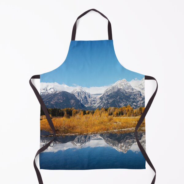 Item preview, Autumn Forest View Near Blue Lake with Snowy Mountains designed and sold by BerryCats.
