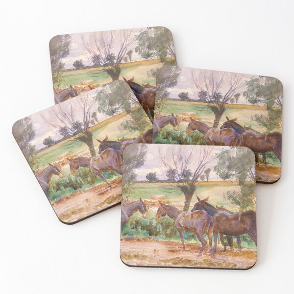 Item preview, Mules (1918) by John Singer Sargent designed and sold by Designedbysm.