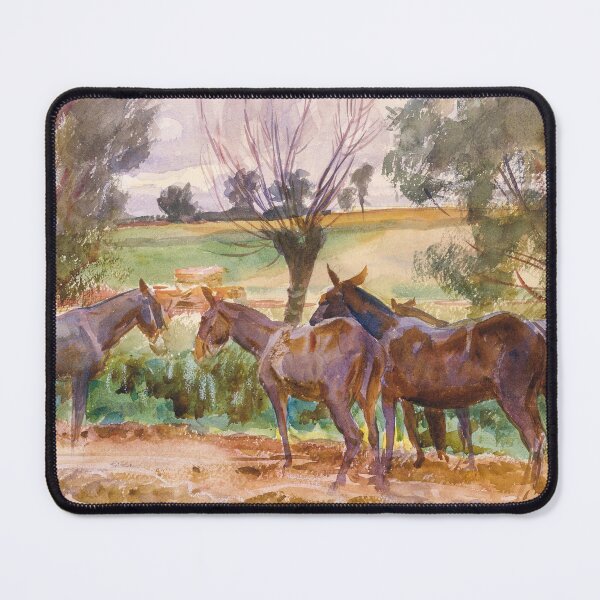 Item preview, Mules (1918) by John Singer Sargent designed and sold by Designedbysm.