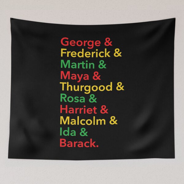 Item preview, Black History Month Heroes Name Stack designed and sold by Happy Puppy Print On Demand.