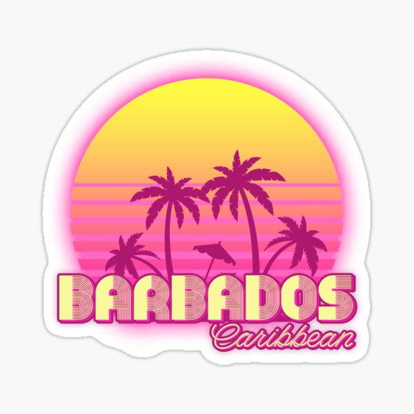 Item preview, Barbados Caribbean retro wave designed and sold by chrlalexandru.