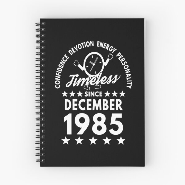 Item preview, December Birthday Timeless Person - 1985 - White Text designed and sold by MoonsmileProd.