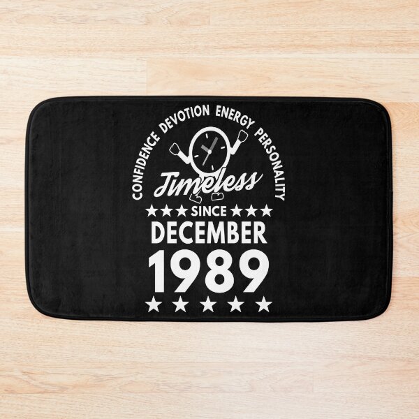 Item preview, December Birthday Timeless Person - 1989 - White Text designed and sold by MoonsmileProd.