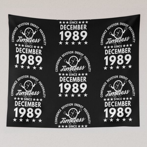 Item preview, December Birthday Timeless Person - 1989 - White Text designed and sold by MoonsmileProd.