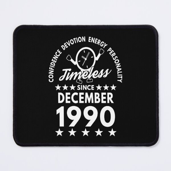 Item preview, December Birthday Timeless Person - 1990 - White Text designed and sold by MoonsmileProd.