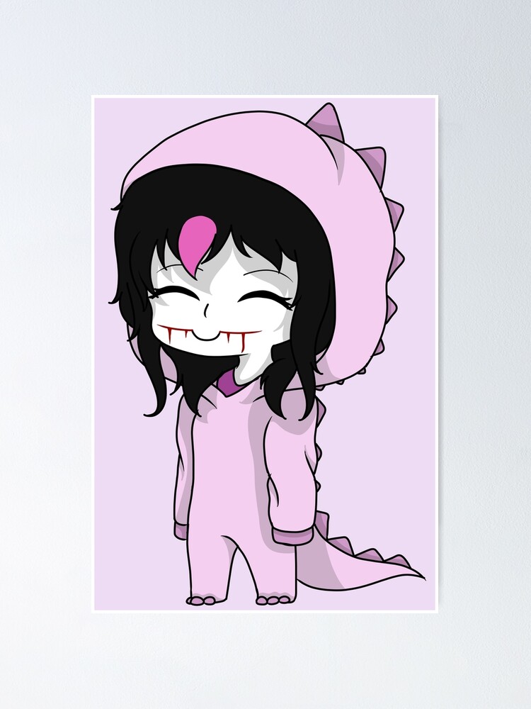 hoodie dinosaur chibi - Creepypasta - Posters and Art Prints