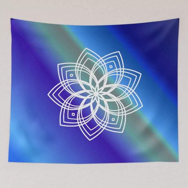 Item preview, Blue and withe mandala design designed and sold by Martapp.