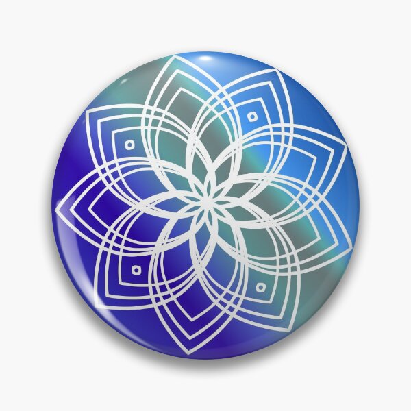 Item preview, Blue and withe mandala design designed and sold by Martapp.