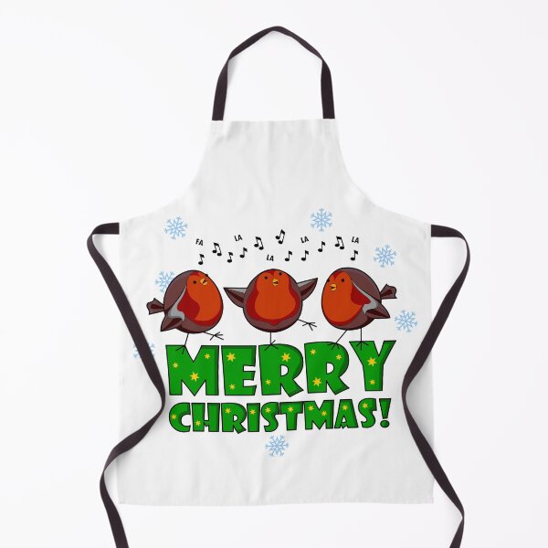Christmas Rockin' Robins Apron