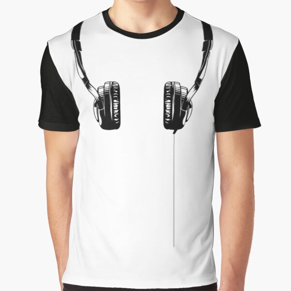 "Headphone" Tshirt for Sale by aariv Redbubble headphone graphic t