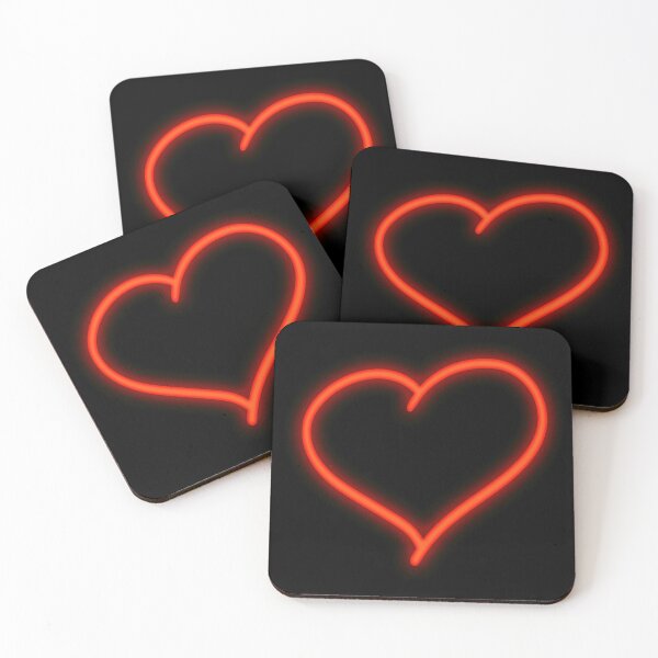 Item preview, Red Neon Heart designed and sold by Billi French Illustrations.